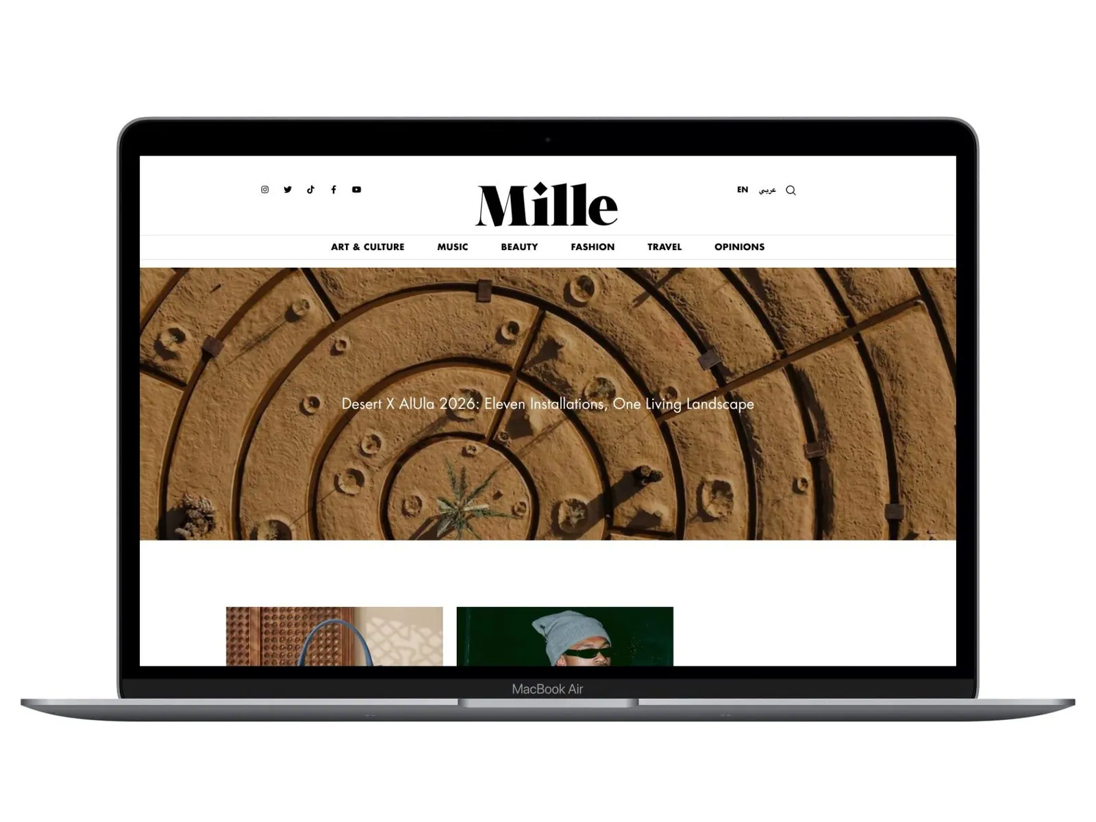 Site d'artisan tunisien réalisé par WEBI