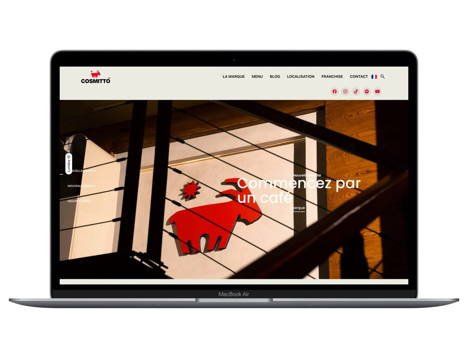 Réseaux sociaux d'une agence immobilière animés par WEBI
