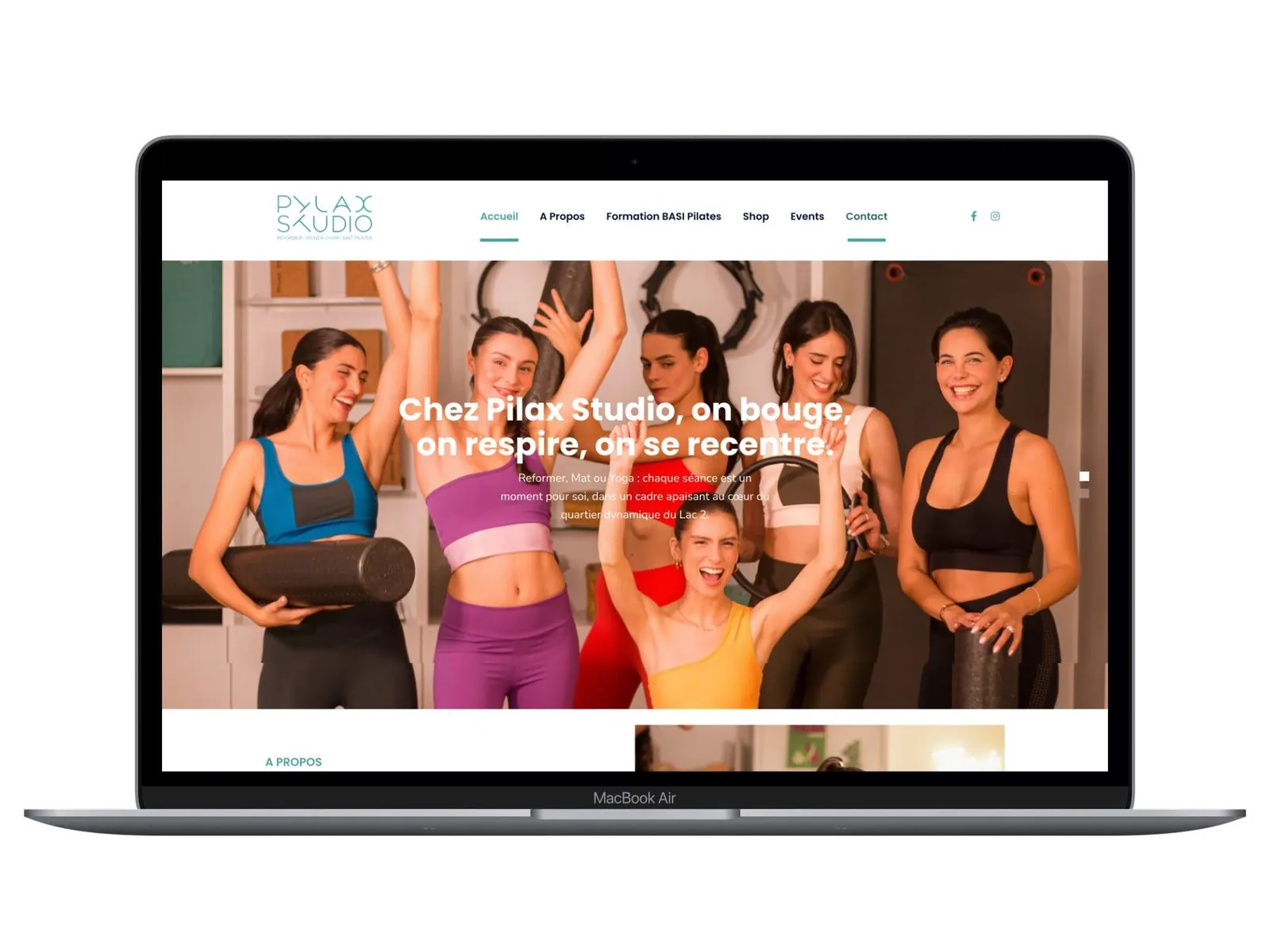 Site web de salle de sport réalisé par WEBI, agence web en Tunisie