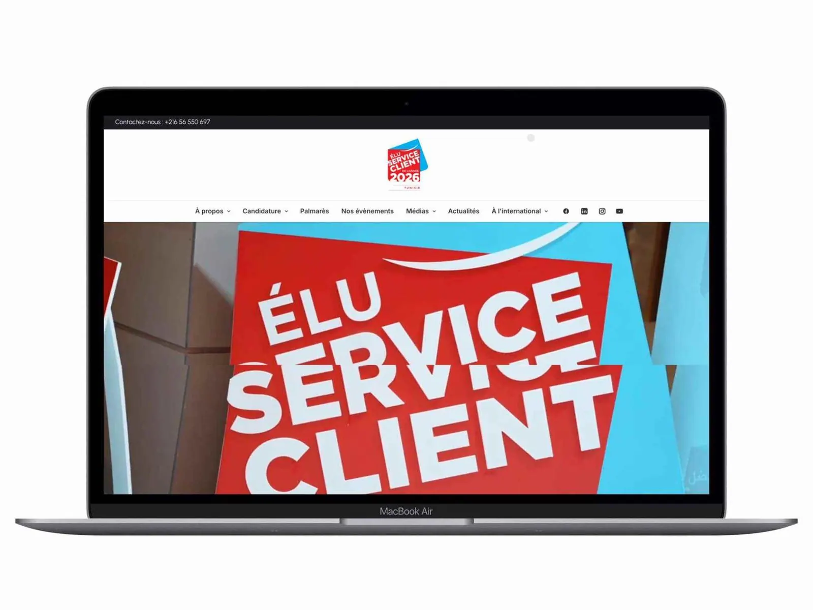 Chatbot intégré au site d'un client de WEBI