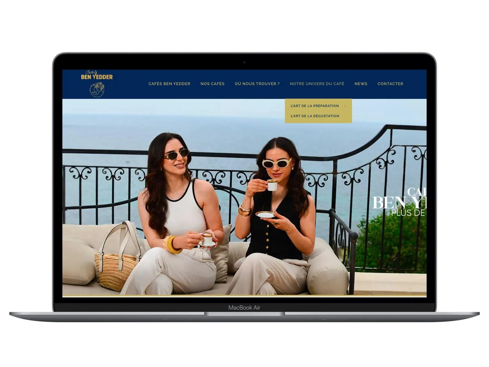 Site web d'hôtel réalisé par WEBI, agence web en Tunisie