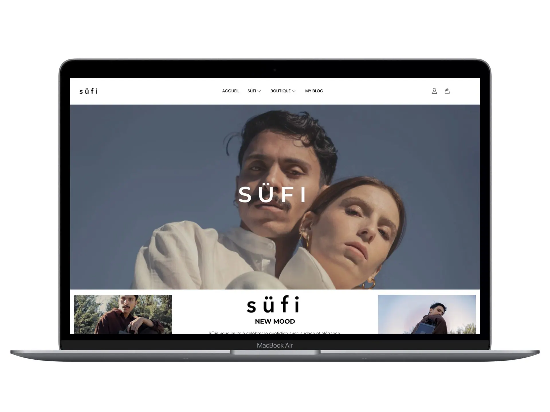 Site e-commerce : SÜFI par WEBI, agence web Tunisie
