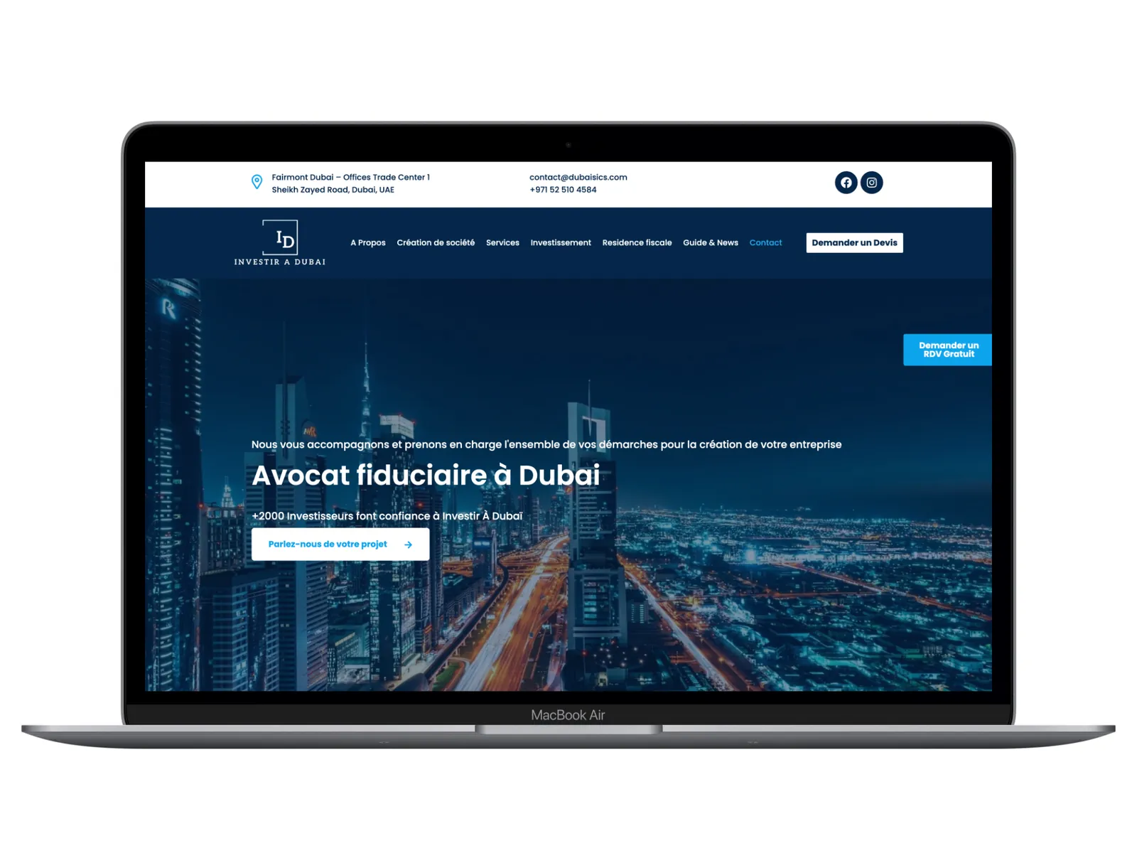 Investir à Dubai, مواقع إلكترونية
