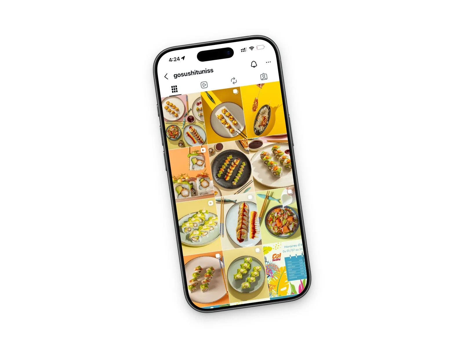 Go! Sushi par WEBI, agence web Tunisie